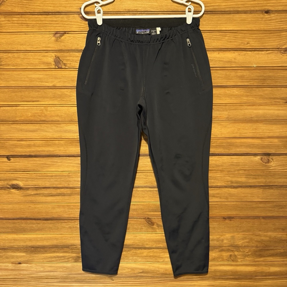 Patagonia Jogger Style Pant Womens Medium Black Running Outdoor Stretch Casual